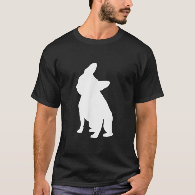 T-shirt Vêtements de Tête de Chien-taureau français, Tête  (Devant)