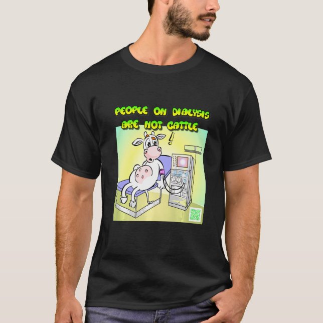 T-shirt Vêtements de vache de dialyse (Devant)