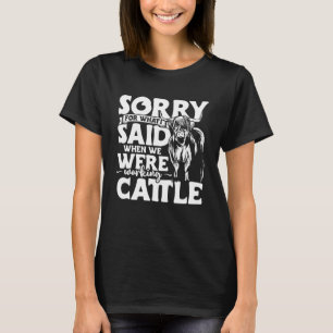T-shirt Vêtements de vache Highland Vêtement de bétail Hig