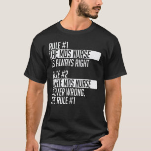 T-shirt Vêtements d'infirmière Mds Conception d'infirmièr