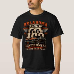 T-shirt Vêtements du centenaire de l'Oklahoma Route 66