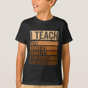 T-shirt Vêtements du Mois de l'Histoire des Noirs J'enseig