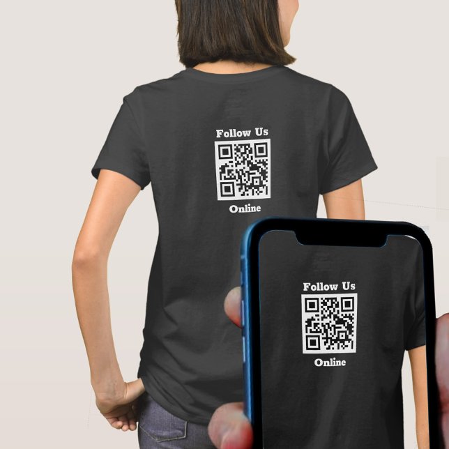 T-shirt Vêtements Du Personnel. Suivez-Nous En Ligne. Code (Créateur téléchargé)