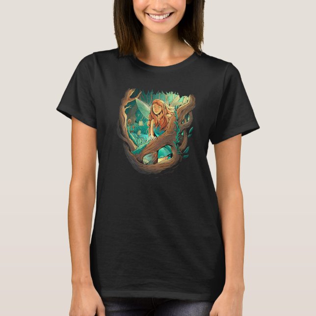 T-shirt Vêtements esthétiques de forêt de fées Fairycore p (Devant)
