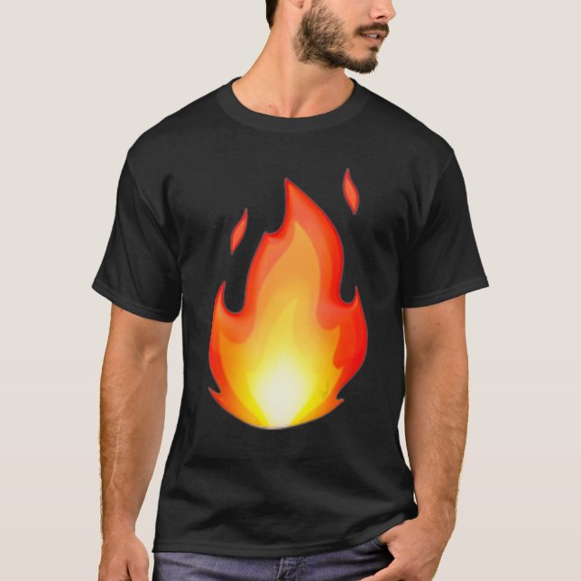 T-shirt Vêtements Feu Chaud Éclairage Affiche Chaleur De B (Devant)