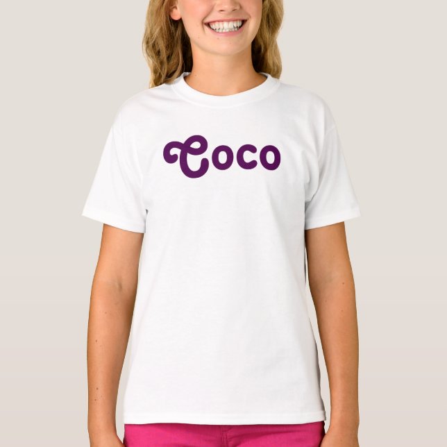 T-shirt Vêtements Filles Coco (Devant)