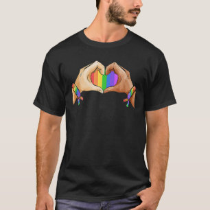 T-shirt Vêtements gay pride LGBT Arc-en-ciel Unité cardi