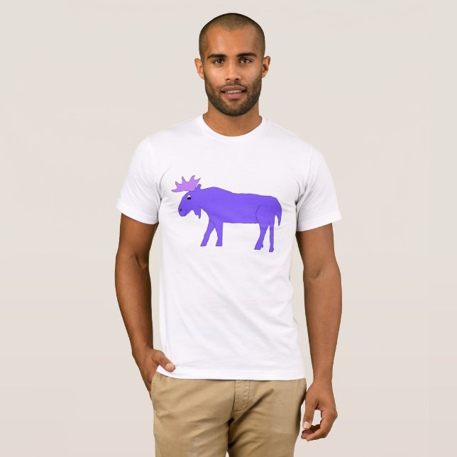 T-shirt Vêtements mauve d'orignal (Devant entier)