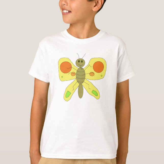 T-shirt Vêtements papillon d'or (Devant)
