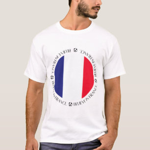 T-shirt Vêtements patriotiques drapeau de France