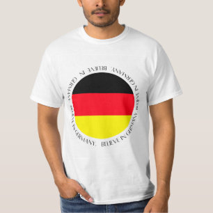 T-shirt Vêtements patriotiques du drapeau de l'Allemagne