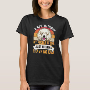 T-shirt Vêtements pour chien caniche pour propriétaire de