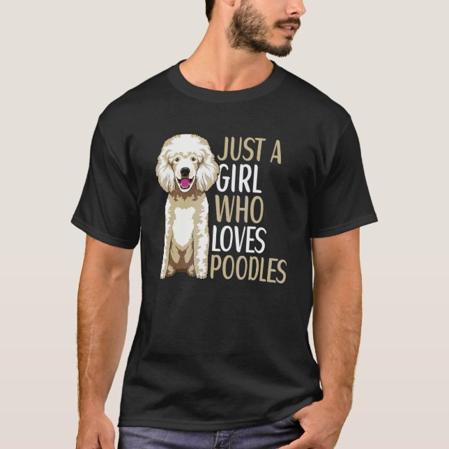 T-shirt Vêtements pour chienne caniche pour propriétaire d (Devant)