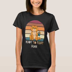 T-shirt Vêtements pour chiens et chats Prêt à se battre Hu