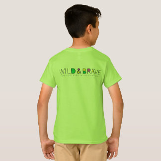 T-shirt Vêtements pour enfants, sauvages et courageux