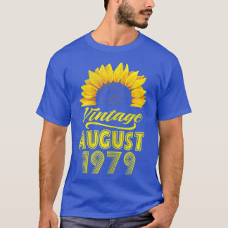 T-shirt Vêtements pour femmes tournesol Vintage août 1979 