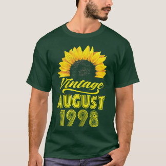 T-shirt Vêtements pour femmes tournesol Vintage août 1998 