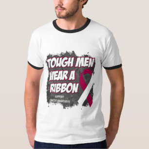 T-shirt Vêtements pour hommes durs de cancer de la gorge