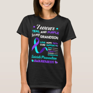 T-shirt Vêtements pour hommes sarcelle violet pour la prév