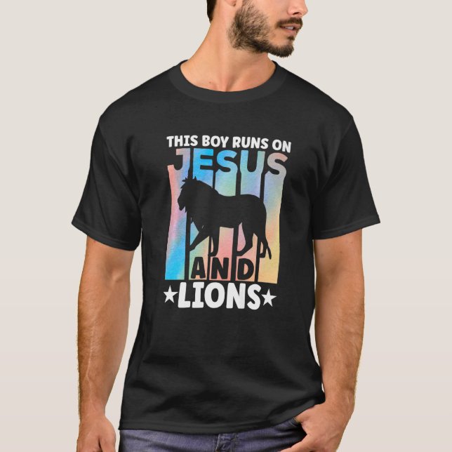 T-shirt Vêtements pour Lion Lovers Vêtements pour Garçons  (Devant)