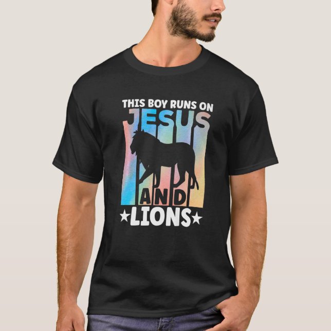 T-shirt Vêtements pour Lion Lovers Vêtements pour Garçons  (Devant)