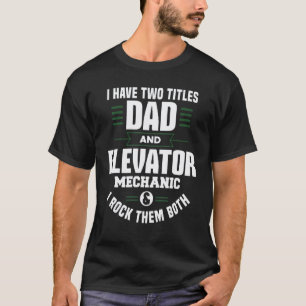 T-shirt Vêtements pour papa et technicien en mécanique d'a