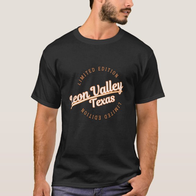 T-shirt Vêtements Retro Athletic Leon Valley TX (Devant)