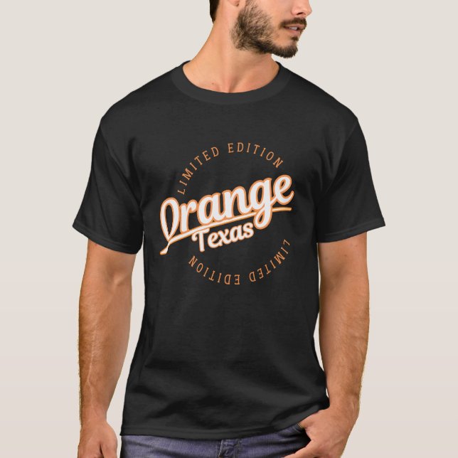 T-shirt Vêtements Retro Athletic Orange TX (Devant)
