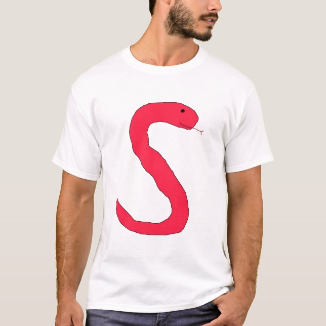 T-shirt Vêtements Serpent Rouge S (Devant)
