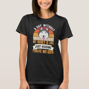 T-shirt Vêtements Sibériens Husky Chig Pour Propriétaire H