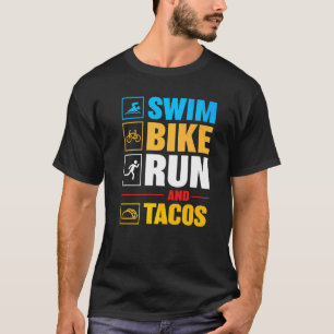 T-shirt Vêtements Swim Bike Run & Tacos