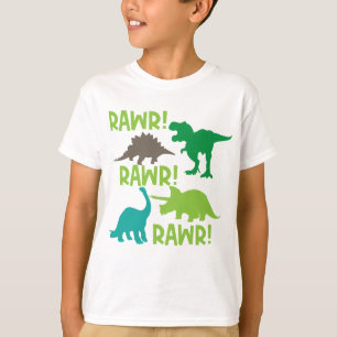 T-shirt Vêtements tendance pour enfants; Dinosaures Imprim