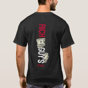 T-shirt Vêtements Urbains d'Argent de Style de Type Riche