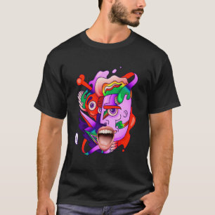 T-shirt Vêtements Weirdcore esthétique Kidcore Scène Goth 