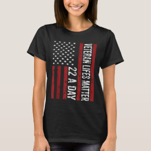 T-shirt Vétéran 22 jours Sensibilisation au suicide Ted Vé