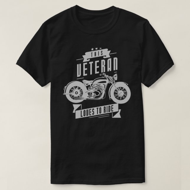 T-shirt Vétéran aime voyager (Design devant)