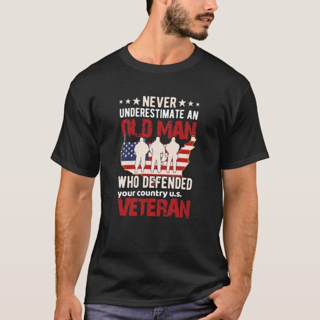 T-shirt Vétéran américain (Devant)
