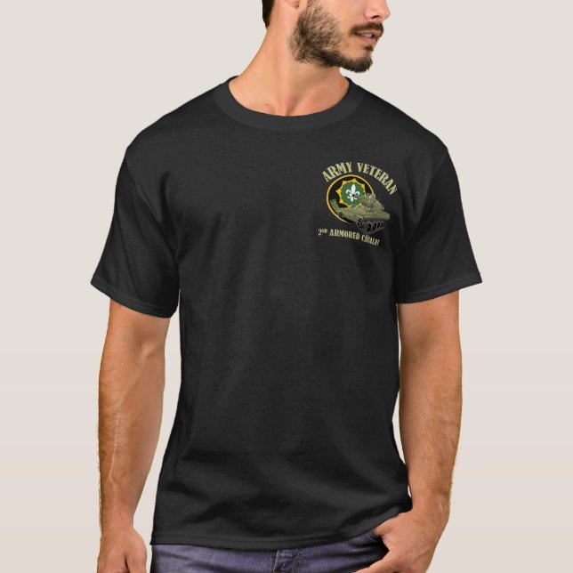 T-shirt Vétéran d'armée - 2ème ACR M551 (Devant)