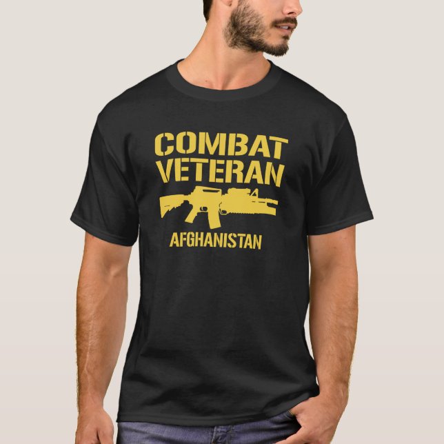 T-shirt Vétéran de combat de l'Afghanistan (Devant)