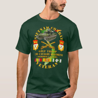 T-shirt Vétéran de combat du Vietnam avec 15e Arm du régim