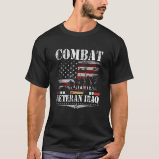 T-shirt Vétéran de combat Irak Service de guerre Irak