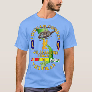 T-shirt Vétéran de la cavalerie de combat du Vietnam avec 