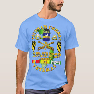 T-shirt Vétéran de la cavalerie de combat du Vietnam avec