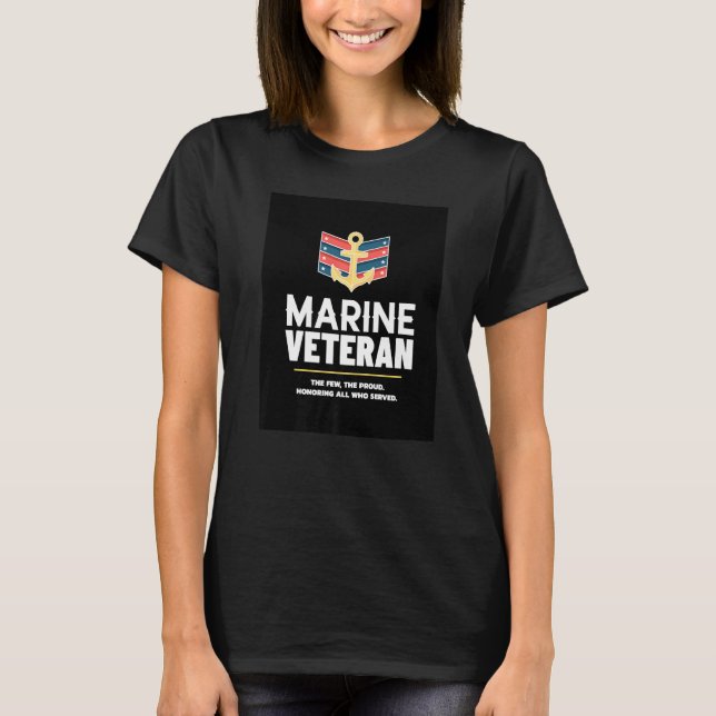 T-shirt Vétéran de la marine (Devant)