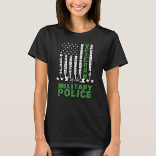 T-shirt Vétéran De La Police Militaire - Drapeau Américain