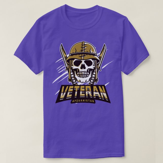 T-shirt vétéran de l'Afghanistan (Design devant)