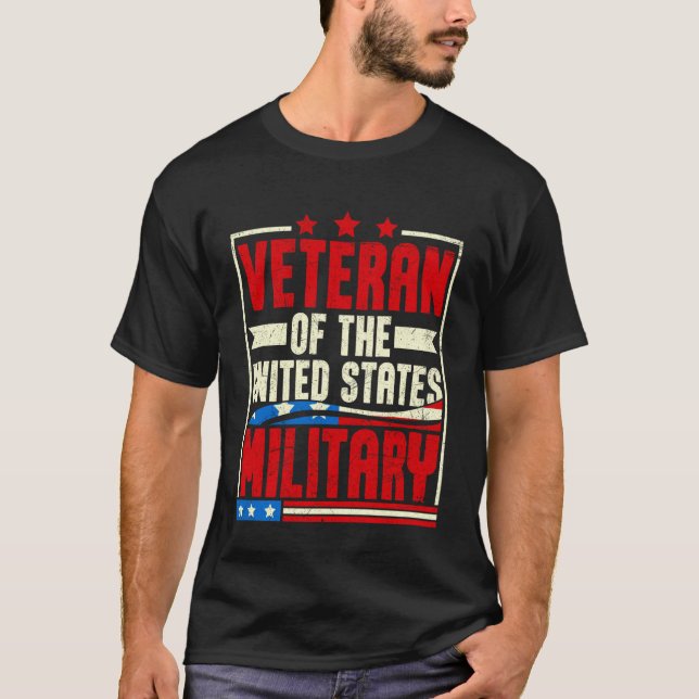 T-shirt Vétéran de l'armée des États-Unis (Devant)