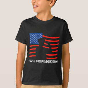T-shirt Vétéran de l'indépendance heureux soldat américain