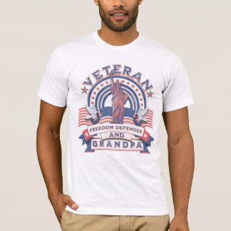 T-shirt Vétéran défenseur de la liberté et grand-père