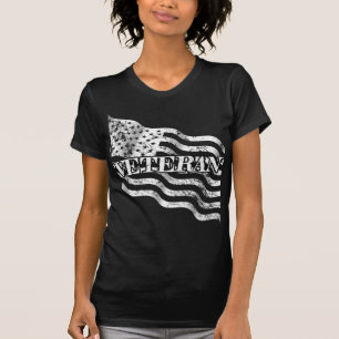 T-shirt Vétéran des États-Unis - vintage blanc
